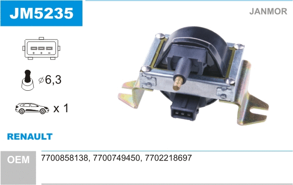 Bobine d'allumage JANMOR JM5235