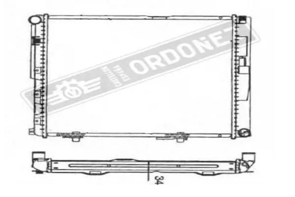 Radiateur, refroidissement du moteur ORDONEZ 2060198