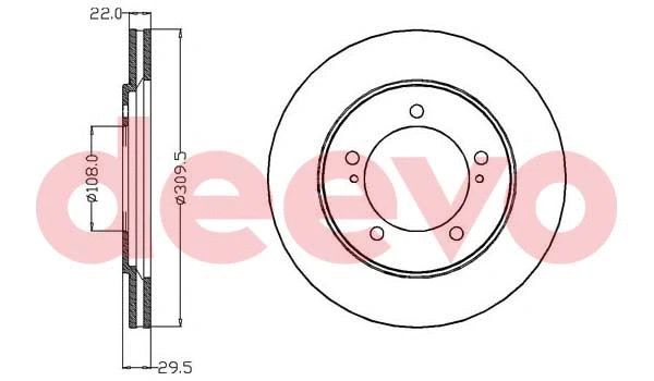 Disque de frein DEEVO BD15060