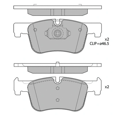 Kit de plaquettes de frein, frein à disque HAGEN GP4144