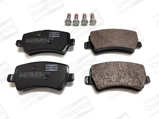 Kit de plaquettes de frein, frein à disque CHAMPION 573748CH