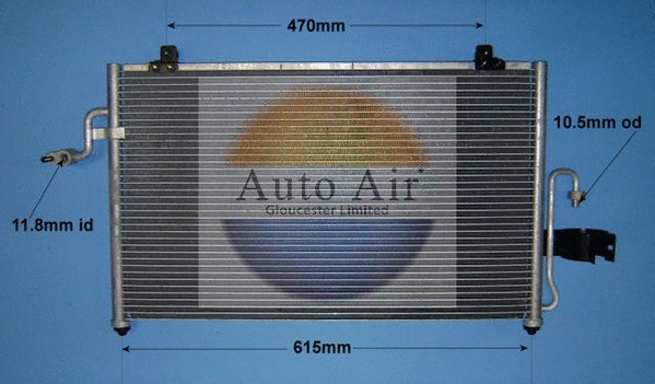Condenseur, climatisation AUTO AIR GLOUCESTER 16-9764