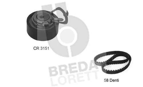 Kit de courroie crantée BREDA LORETT KCD0222