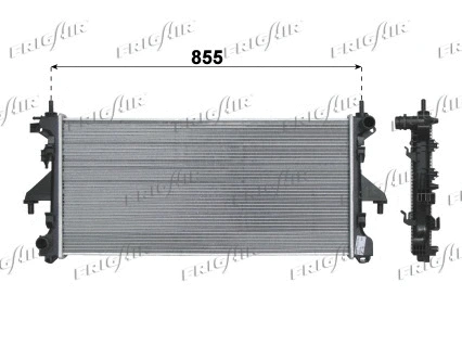 Radiateur, refroidissement du moteur FRIGAIR 0204.2039