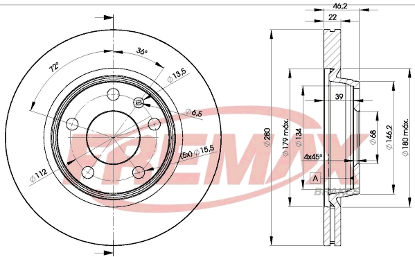 Disque de frein FREMAX BD-5301
