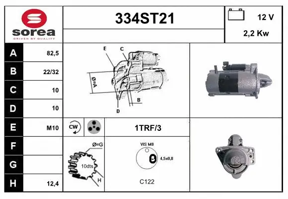 Démarreur STARTCAR 334ST21