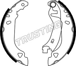 Jeu de mâchoires de frein TRUSTING 034.090