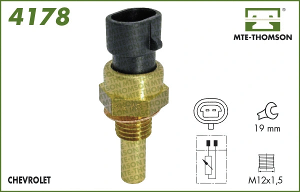 Sonde, température du liquide de refroidissement MTE-THOMSON 4178