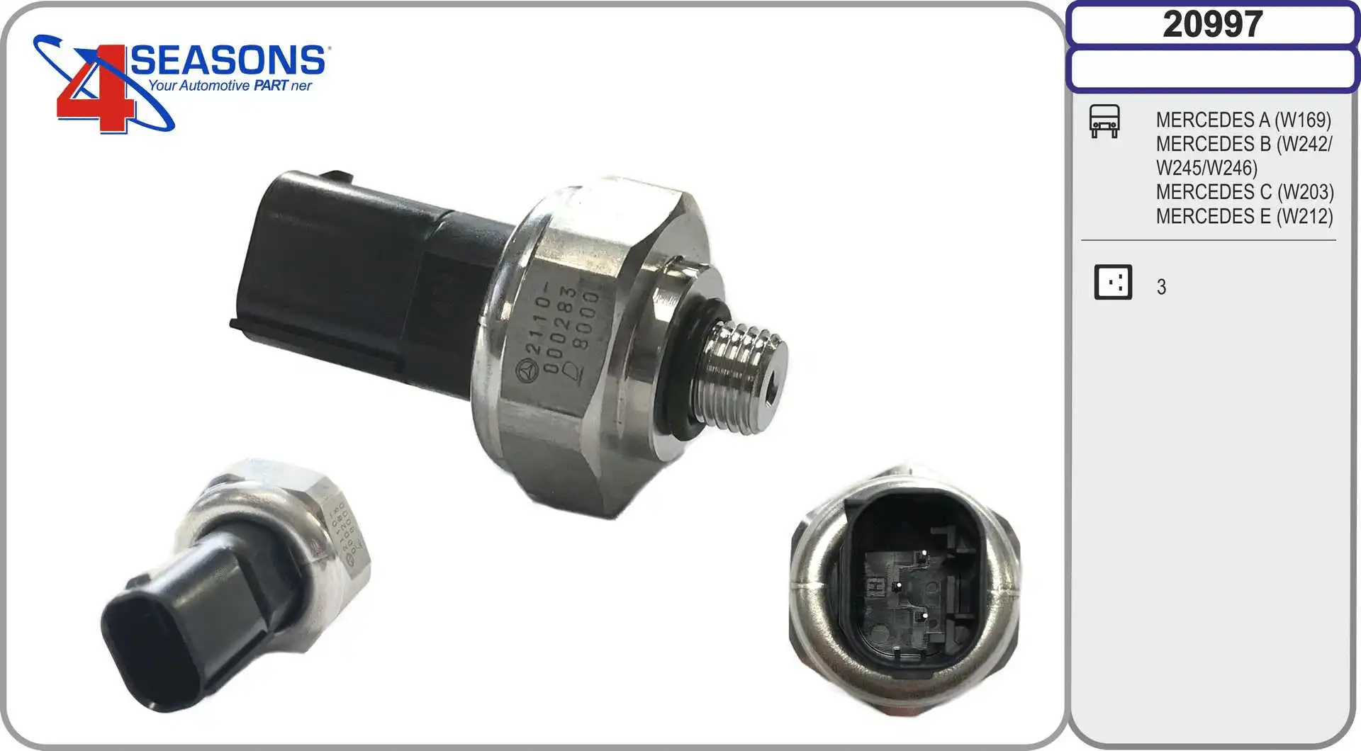Pressostat, climatisation AHE 20997