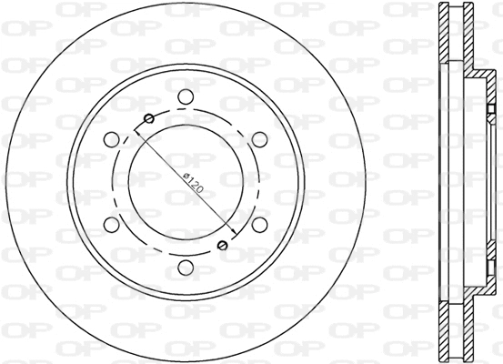 Disque de frein OPEN PARTS BDR2414.20