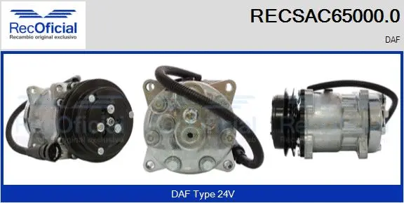 Compresseur, climatisation RECOFICIAL RECSAC65000.0