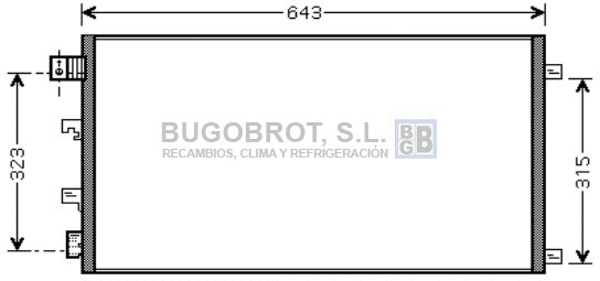 Condenseur, climatisation BUGOBROT 62-DN5281