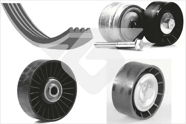 Jeu de courroies trapézoïdales à nervures HUTCHINSON KHV 217