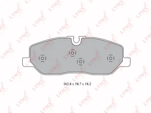 Kit de plaquettes de frein, frein à disque LYNXAUTO BD-5003