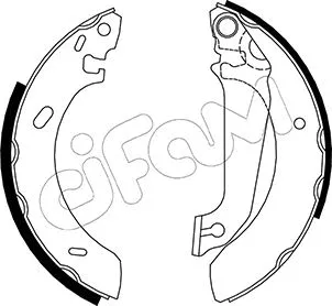 Jeu de mâchoires de frein CIFAM 153-120