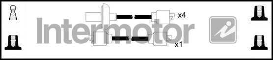 Kit de câbles d'allumage INTERMOTOR 73720