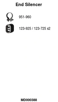 Silencieux arrière FA1 MD000388