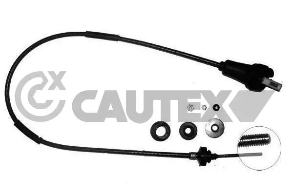 Tirette à câble, commande d'embrayage CAUTEX 037003