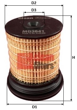 Filtre à carburant CLEAN FILTERS MG3641