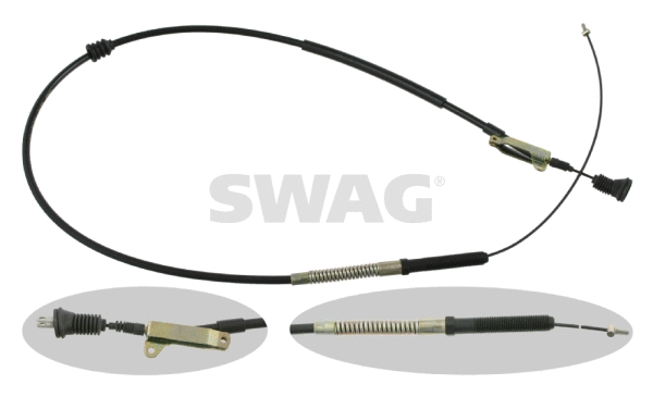 Tirette à câble, frein de stationnement SWAG 55 91 5751