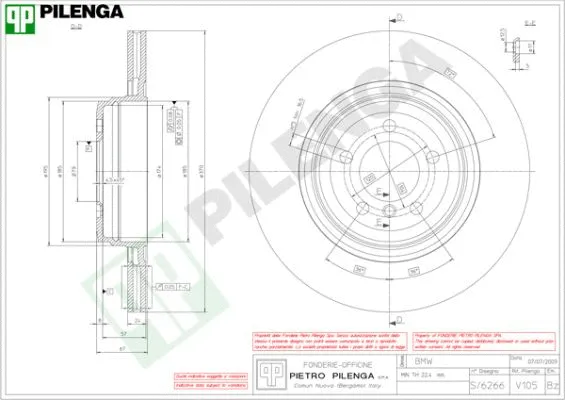 Disque de frein PILENGA V105