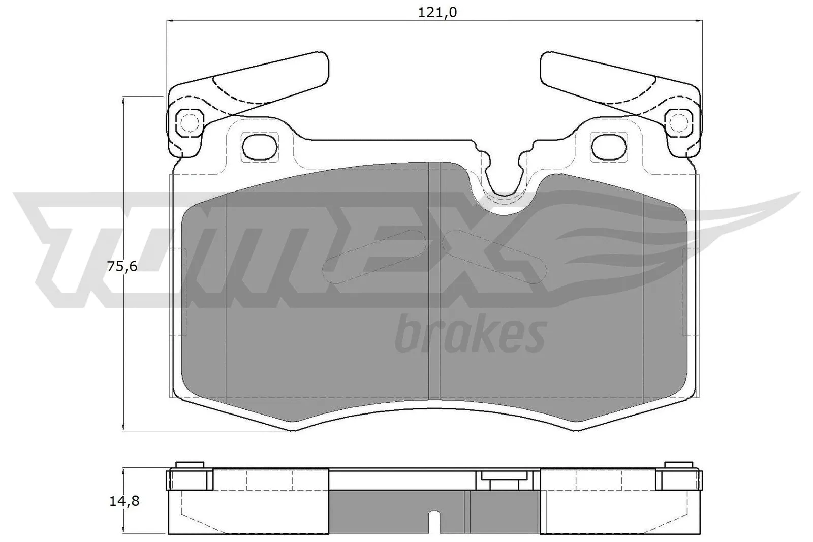 Kit de plaquettes de frein, frein à disque TOMEX Brakes TX 19-47