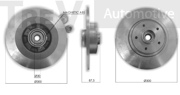 Kit de roulements de roue TREVI AUTOMOTIVE WB2291