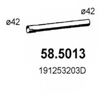 Tuyau d'échappement ASSO 58.5013