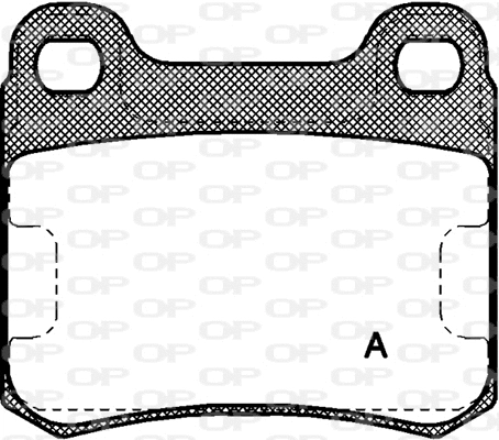 Kit de plaquettes de frein, frein à disque OPEN PARTS BPA0157.10
