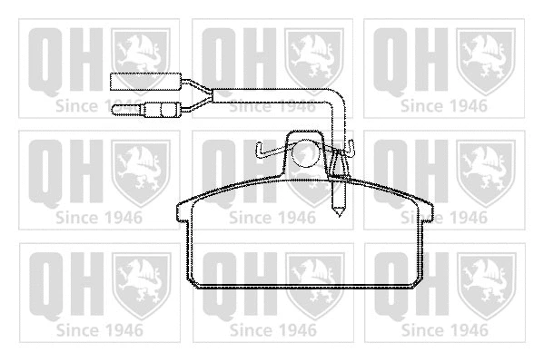 Kit de plaquettes de frein, frein à disque QUINTON HAZELL BP644