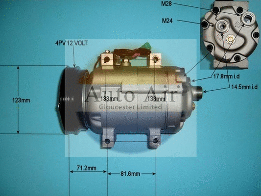 Compresseur, climatisation AUTO AIR GLOUCESTER 14-9688P