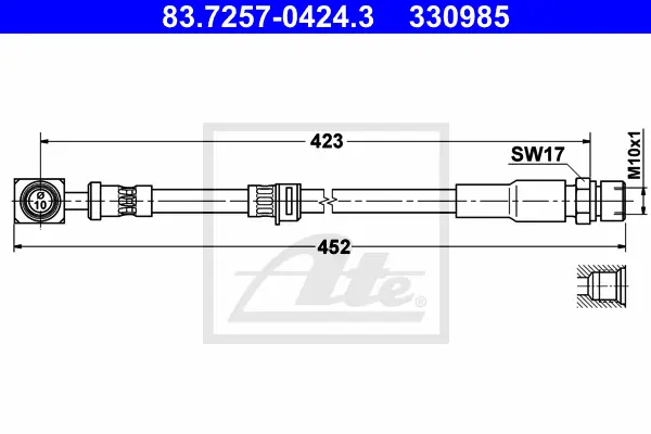 Flexible de frein ATE-APAC 83.7257-0424.3