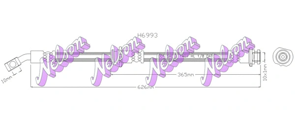 Flexible de frein KAWE H6993