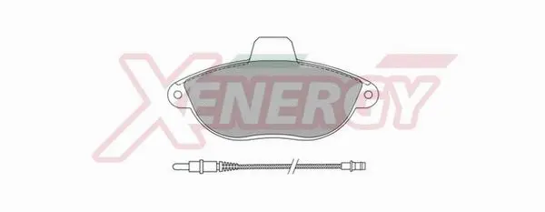 Kit de plaquettes de frein, frein à disque AP XENERGY X40539