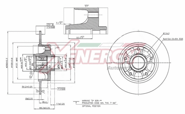 Disque de frein AP XENERGY X601522