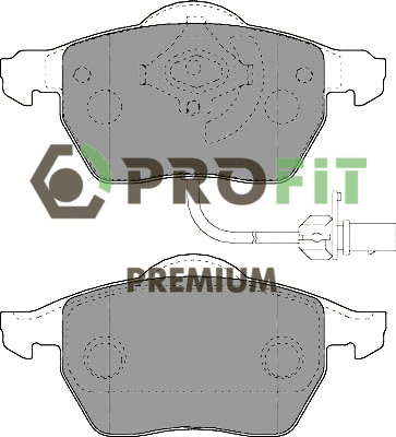 Kit de plaquettes de frein, frein à disque PROFIT 5005-1717
