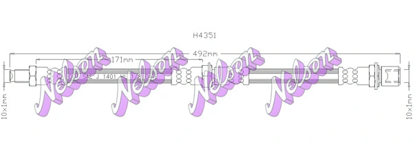 Flexible de frein KAWE H4351