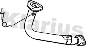 Tuyau d'échappement KLARIUS 301186