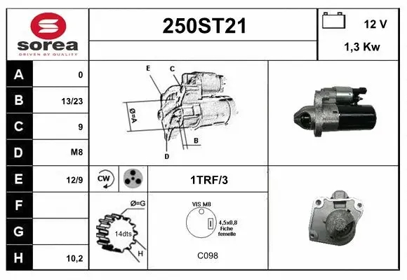 Démarreur STARTCAR 250ST21