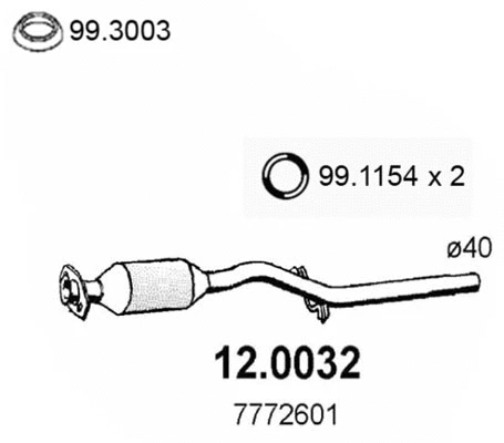 Catalyseur ASSO 12.0032