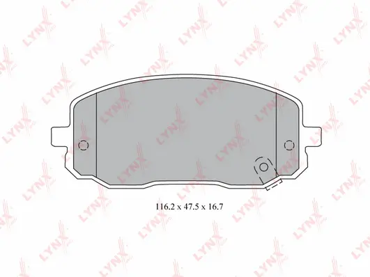 Kit de plaquettes de frein, frein à disque LYNXAUTO BD-4409
