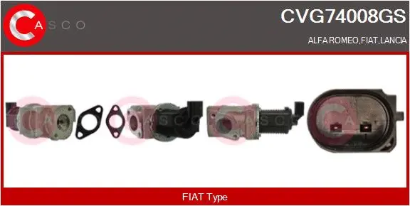 Vanne EGR CASCO CVG74008GS