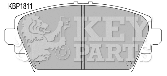 Kit de plaquettes de frein, frein à disque KEY PARTS KBP1811