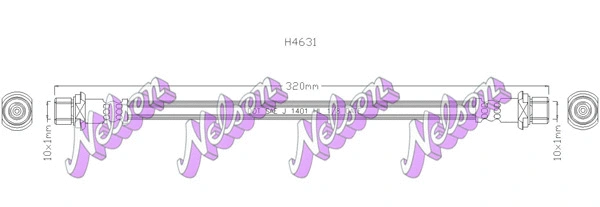 Flexible de frein KAWE H4631