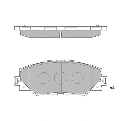 Kit de plaquettes de frein, frein à disque HAGEN GP2138