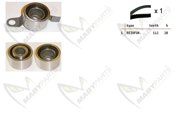 Kit de courroie crantée MABYPARTS OBK010384