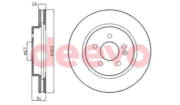 Disque de frein DEEVO BD33760