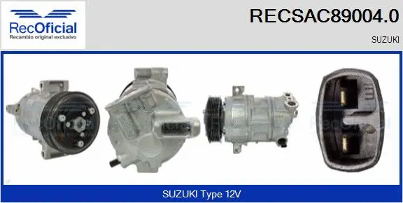 Compresseur, climatisation RECOFICIAL RECSAC89004.0