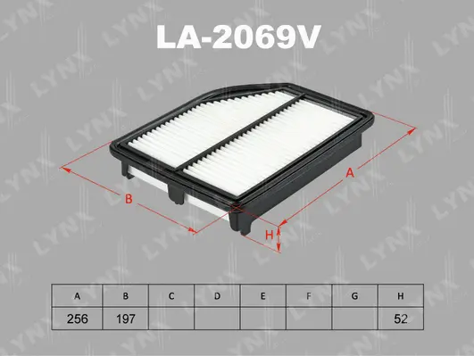 Filtre à air LYNXAUTO LA-2069V