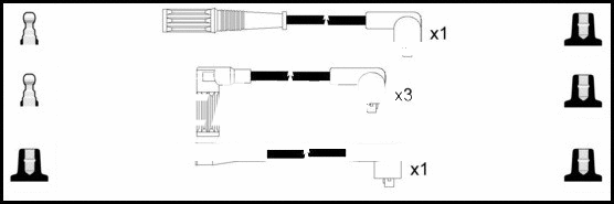 Kit de câbles d'allumage LEMARK HOES1329
